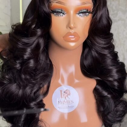 Sdd virgin wavy bouncy wig